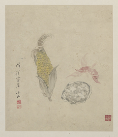 Corn, Lotus Root, and Water Chestnut by Zou Yigui