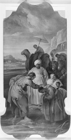 De doop van de kamerling by Jacob de Wit