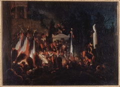 Derniers honneurs rendus à Benjamin Constant, au cimetière du Père-Lachaise, le 12 décembre 1830 by Anonymous