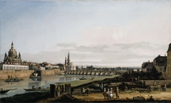 Dresden from the Right Bank of the Elbe above the Augustus Bridge by Bernardo Bellotto