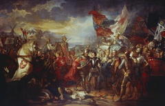 Edward III with the Black Prince after the Battle of Crécy by Benjamin West