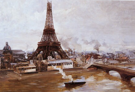 Eiffel Tower and Champ-de-Mars, January 1889: Work for the World's Fair