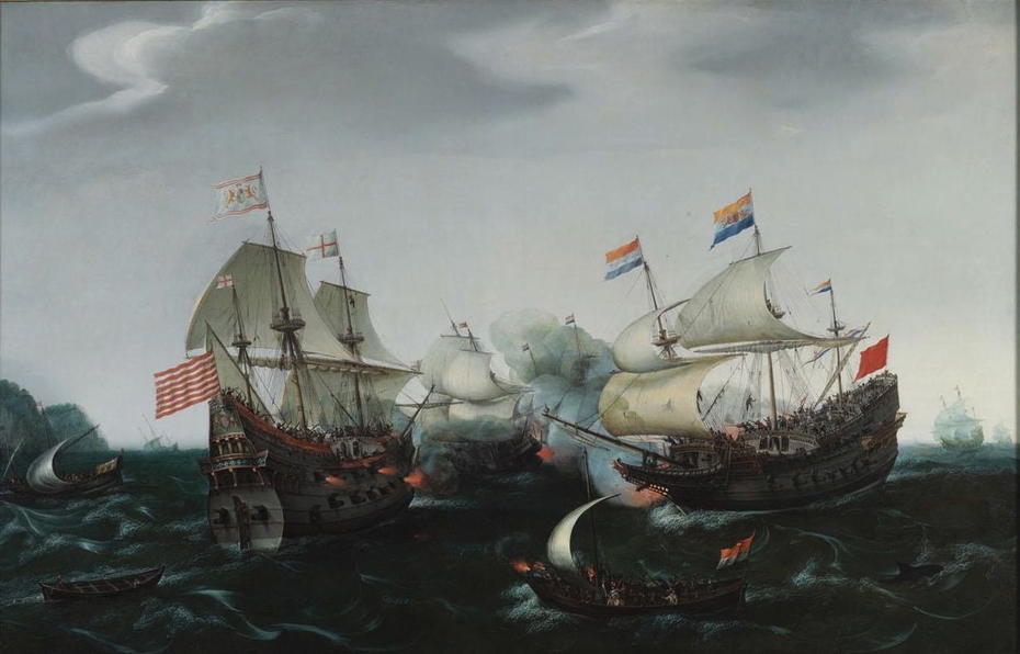 Encounter between Amsterdam and English ships on 20 April 1605
