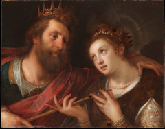 Esther and Ahasuerus by Gortzius Geldorp