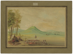 Expedition Encamped on a Texas Prairie.  April 1686 by George Catlin