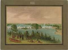 Father Hennepin and Companions at the Falls of St. Anthony.  May 1, 1680 by George Catlin