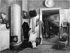 Fearnley in his studio by Thomas Fearnley