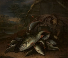 Fish, lying on nets by Jacob Gillig