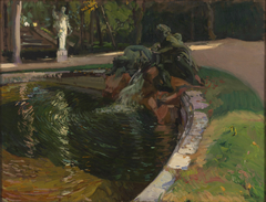 Fountain in the Forest, La Granja by Joaquín Sorolla