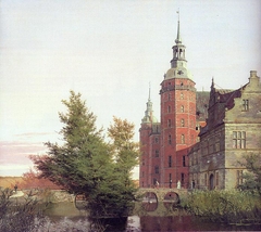 Frederiksborg Castle Seen from the Northwest by Christen Købke