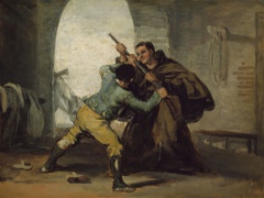Friar Pedro Wrests the Gun from El Maragato by Francisco de Goya