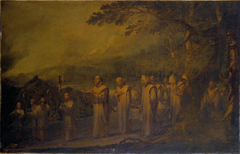 Funeral Procession of a White Friar by Francis Bourgeois
