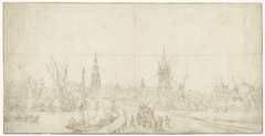 Gezicht op Delft by Jan Brueghel II