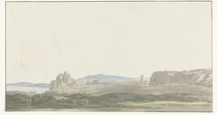 Gezicht op een rots bij de Golf van Tarente in de buurt van Gallipoli by Louis Ducros