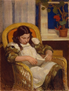 Girl Reading by Eero Järnefelt