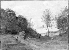 Goatherd in a Landscape by Jean-Baptiste-Camille Corot
