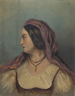 Head of a Neapolitan Woman by Princess Louise