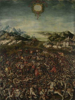 Historienzyklus: Der Sieg des P. Cornelius Scipio über Hannibal in der Schlacht bei Zama by Jörg Breu the Elder