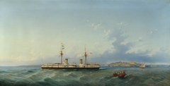 HMS 'Inflexible' by Luigi Galea