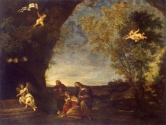 Holy Women at Christ's Tomb by Francesco Albani
