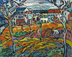 Houses at Chatou by Maurice de Vlaminck