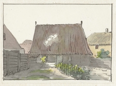 Huis met achtertuin by Pieter Bartholomeusz Barbiers