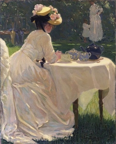 In the Garden by Frederick F Fursman