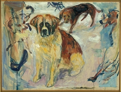 In the Kennel by Edvard Munch