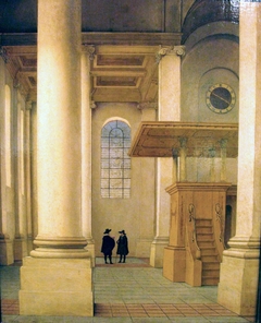 Interieur van de Nieuwe Kerk te Haarlem by Pieter Jansz Saenredam
