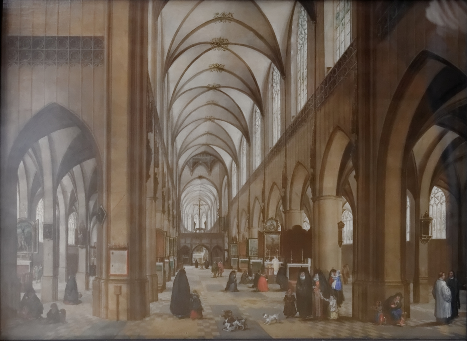 Interior of the antwerp cathedral