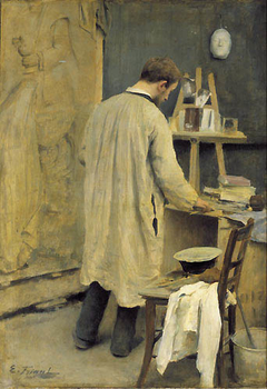 Interior of the Studio by Émile Friant