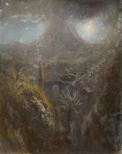 Italian Mountain Landscape by László Mednyánszky
