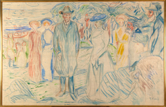 Jonas Lie with his Family by Edvard Munch