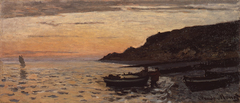 La plage de Sainte-Adresse by Claude Monet