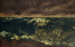 La vague by Gustave Courbet