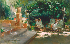 Ladies in the Garden by Cecilio Pla