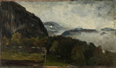 Landscape at Øylo in Mist