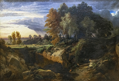 Landscape by Louis-Auguste Lapito