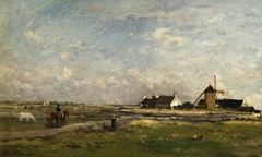 Landscape with a Mill by Charles-François Daubigny