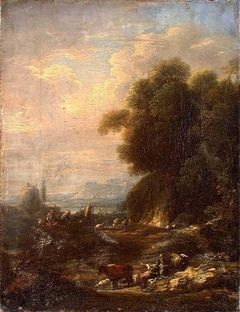 Landscape with Cattle by Johann Friedrich Alexander Thiele