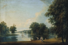 Landscape with Figures by Attributed to Johan Jacob Schalch