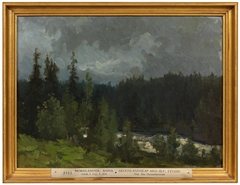 Landscape with Forest and River. Study