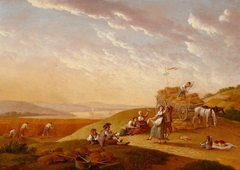 Landscape with Harvest Scene