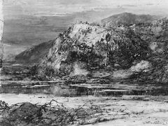 Landscape with Rocky Hills and Stream
