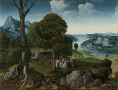 Landscape with St John the Baptist Preaching by Joachim Patinir