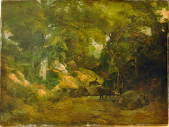 Le Cerf dans la forêt by Gustave Courbet