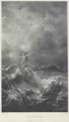 Leukothea erscheint Odysseus im Sturm by Friedrich Preller the Elder