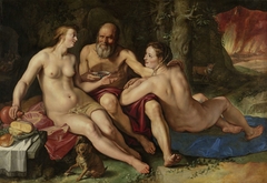 Lot and his Daughters by Hendrick Goltzius