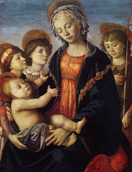 Madonna and Child with Saint John the Baptist and Two Angels