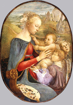 Madonna and Child with Two Angels by Sandro Botticelli